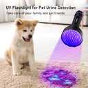 GLOSSDAY UV Flashlight Black Light, 100 LED Black Light Flashlight for Dog/Cat Pet Detector, Scorpions Finder