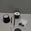 uuffoo 2 Pack Rechargeable Table Lamp Cordless Battery Operated Table Lamps with 3 Colors Stepless Dimming, Desk Lamp for Restaurant, Patio, Bedroom, Bar (Black)