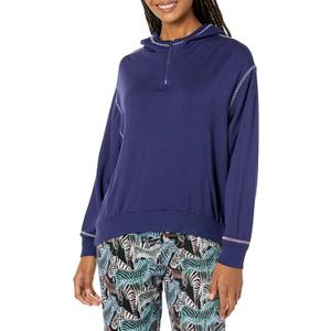 PJ Salvage womens Loungewear Ric Rak Patty Wack Hoody (X-Small, Navy)