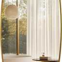Oval Mirrors for Bathroom, 22x30 Gold Bathroom Vanity Mirror with Metal Frame, Brass Oblong Mirror for Over Sink, Modern Anti Rust Wall Mounted