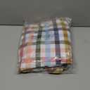 Round Vinyl Fitted Tablecloth with Flannel Backing Elastic Edge Design Table Cover Waterproof Oil-Proof PVC Table Cloth Stain-Resistant Best for 57"-66" Round (Color Checkered)