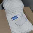 Cooling Side Sleeper Pillow for Neck and Shoulder Pain, Luxury Shredded Memory Foam Curved Bed Pillows for Sleeping Set of 1- Adjustable King Size- Washable Cover Crescent White