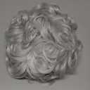 Rugelyss Vintage Short White Silver Curly Beehive Wig Updo Wigs for Women fits Halloween Party or Costume Wig Halloween Cosplay