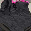 Aidonger Tankini Swimsuit for Women Color Block Tummy Control Two Piece Bathing Suit Slimming Swim Top with Bottom 2XL