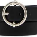 Steve Madden Women's Cherish Reversible Pant Belt (X-Large, Chocolate)