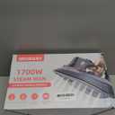 Steam Iron for Clothes with LCD Screen, 1700W Iron Non-Stick Ceramic Soleplate, Auto Shutoff, Self-Cleaning, Anti-Drip, Steam Burst, Spray Mist 10.14oz Water Tank Ironing Clothes for Home, Grey