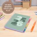 3 x Rileys Academic Planner 2025-2026, Daily, Weekly & Monthly Planner, July 2025 - June 2026, Student Notes Pages, Twin-Wire Binding, Weekly Agenda for School & Work (8 x 6-Inches, Green, Chunky)