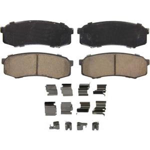 Wagner QS ZD606 Disc Brake Pad Set, Chamfered Edges for Smooth, Quiet Stops, Fits 20032024 Toyota 4Runner