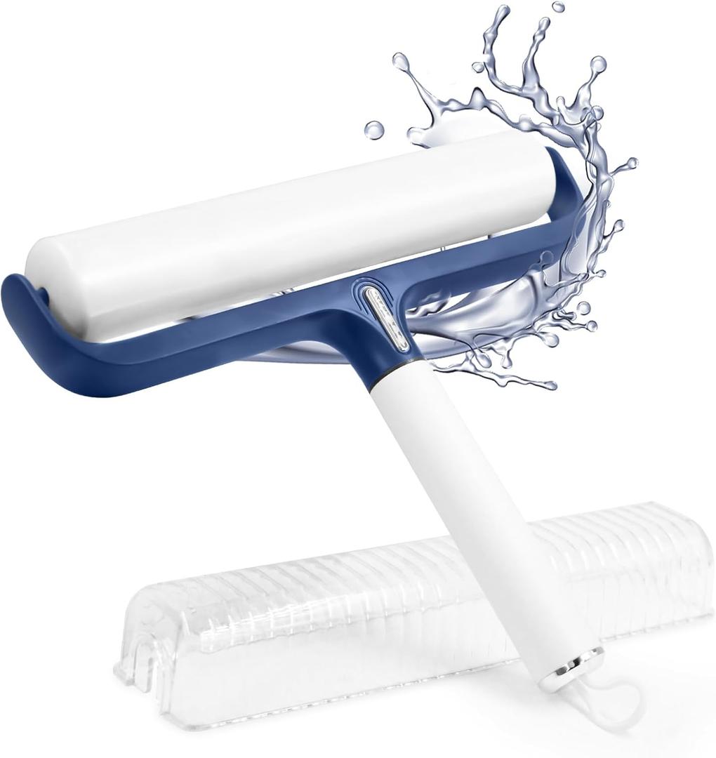 Dayinkes Large 9.45 Inch Reusable Lint Roller Ball, Hangable Lint Roller for Pet Cat Dog Hair, Washable Sticky Rollers with Cover, Hair Sticky Remover for Pet Hair & Lint on Clothes, Extended to 24cm