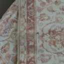 Pink Area Rug for Living Room Soft Washable Faux Wool Neutral Boho Floral Big Nursery Bed Bedroom Livingroom Carpet Size Extra Large Area Rugs 8x10
