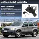No.989-019/9L8Z3511A Ignition Lock Cylinder for Ford Escape 2008-2012 for Ford Focus 2009-2011 Ignition Switch Cylinder Barrel Lock with 2 Key