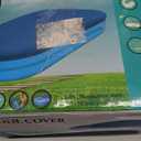 Inflatable Pool Cover for 120in x 72in Rectangle Swimming Pool, Rectangular Pool Covers, Built-in Elastic Dustproof Rainproof Foldable Above Ground Pool Cover (Blue, 120in x 72in)