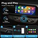 2-in-1 Wireless CarPlay & Android Auto Adapter, Plug & Play CarPlay Dongle Converts Wired to Wireless, Fast Auto-Connect, No Delay, Compact Design for iPhone & Android with USB/USB-C Port(Black)
