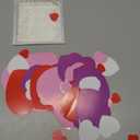 Geyee 240 Pcs Heart Paper Cutouts for Valentine Crafts Classroom Decorations Bulletin Board Assorted Sizes Heart Shaped Paper for DIY Projects Love Peace Craft Activities, 4 Sweet Colors