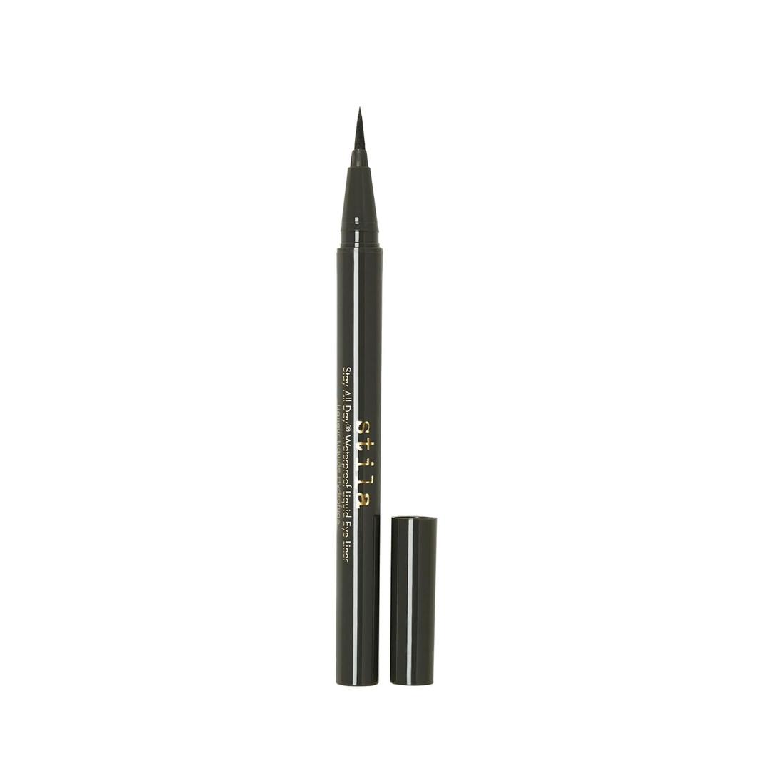 stila Waterproof Liquid Eye Liner, Stay All Day Makeup with Fine Brush Tip Lasting Satin Finish, Smudge-Proof & Transfer-Resistant (1 Count (Pack of 1), 03 Regular - Intense Labradorite)