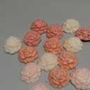 Demissle 20 Sets Baby Shower Favors Handmade Rose Flower Scented Soap Party Favors Gifts for Guests with Thank You Tags for Baby Bridal Shower Wedding Gender Reveal Party (Dark Pink)