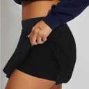 Women's Mini Pleated Skirts Sexy Club Y2k High Waist Stretchy Tennis Skater A-line Skirt, XL 