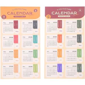 2026 Monthly Calendar Stickers - 2 Sheet Adhesive Tabs Color-coded Divider Index Labels for Journals, Notebooks & Diy Planning, Retro Color (Multi)