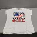 Retro Groovy American Girls Smile Face Happy 4th Of July Premium T-Shirt Medium