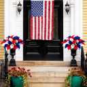 Hoteam 36 Pcs 4th of July Artificial Flowers Red White and Blue Decoration 250th Anniversary Patriotic Calla Lily Picks Decorations Independence Day Memorial Day Table Decor (Red,White,Blue)