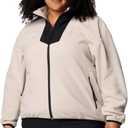 Columbia Women's Discontinued Sequoia Grove Full Zip Fleece (Medium, Dark Stone/Black)