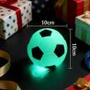 Light up Soccer Ball with LED Rechargeable, 5 Lighting Modes Glow in The Dark Soccer Ball Gifts for Boys 8-12, Foam Light up Balls for Day Night Indoor Outdoor Sport Game