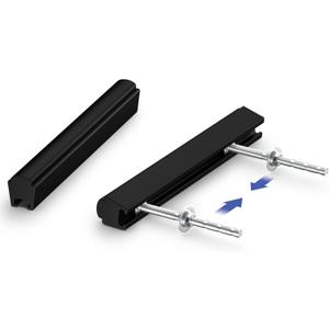 Peaha 5 Pack Adjustable Cabinet Drawer Pulls 1" to 4" (25-102mm) Adjustable Hole Distance for Cabinet, Black Cabinet Hardware Handles