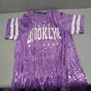 Brooklyn Nets t-shirt Dress With A Sequin Design, XXL