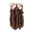 Regency Ringlet Ponytail Hairpiece with Bow Spiral Curl Synthetic Half Wig Historical Colonial Lady Costume Wig (Light Auburn) 2/30#