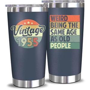 NewEleven 70th Birthday Gifts For Men Women - 1955 70th Birthday Decorations - Gifts For Men Women Turning 70-70 Year Old Gifts For Man, Woman - 20 Oz Tumbler