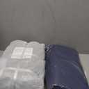 Outdoor Seat Cushion Set, Waterproof & Fade Resistant Patio Chair Cushions, Outdoors Cushion for Patio Furniture, 24 x 24 x 5.75 Inch, Outdoor Couch Cushions with Handle and Ties, Navy Blue