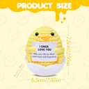 2 x NSSHEL Easter Eggs Decorative Knitted Easter Eggs Ornaments Handmade Crochet Artificial Decor Mini Cute Crochet Gifts for Holiday Party Home Garden Accessories (Style 2)