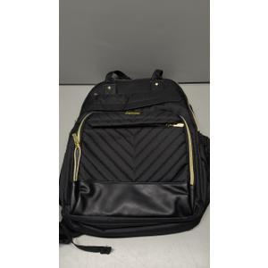 Laptop Backpack for Women Work Bag - 15.6 inch Black Travel Backpack College Backpack with USB Charger Business Office Back Pack for Teacher Casual Waterproof Bookbag for Nurses