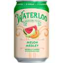 Waterloo Sparkling Water, Melon Medley Naturally Flavored, 12 Fl Oz Cans (Pack of 12) Zero Calories and Zero Sugar or Sweeteners (EXP 01/16/27)