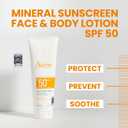 Avne Sheer Mineral Sunscreen Broad Spectrum SPF 50 Face and Body Lotion 4.23 Fl Oz