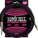 Ernie Ball Braided Instrument Cable, Straight Straight, 10ft, Purple/Black