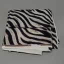 Zebra Skin Pattern Fabric by The Yard for Chairs African Wild Animal Upholstery Fabric for Arts DIY Black and White Stripes ,1 Yard