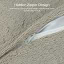 4 x TOONOW Set of 2 Decorative Throw Pillow Covers 18x18,Fluffy Pillow CoversLuxury Faux Fur Sofa Pillow Covers for Sofa Couch Living Room Bedroom, No Pillow Insert (Pumice Stone)