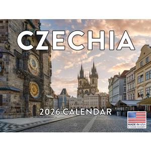 Czech Republic Calendar 2026 Czechia Monthly Wall Calender | American Made In The USA