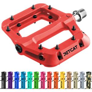 Mountain Bike Pedals Flat - MTB Pedals Flat, Bicycle Pedals for BMX/MTN/Road/Gravel/EBike, BMX Pedals, Platform Pedals, Adults & Kids Bike Replacement Upgrades Parts 9/16