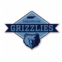 Grizzlies Shape Cut Logo With Header Card - Diamond Design