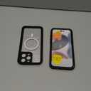 Lanhiem Magnetic for iPhone 16 Pro Max Waterproof Case, Dustproof Shockproof Case Built-in Screen & Camera Protection [Compatible with MagSafe], Full Body Heavy Duty Phone Cover 6.9" (Black/Clear)