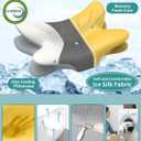 Cervical Neck Pillow for Pain Relief - Ergonomic Pillow Memory Foam Pillows for Sleeping, Cooling Orthopedic Neck Support Pillow, Contour Cervical Pillow Bed Pillow for Back Stomach Sleepers