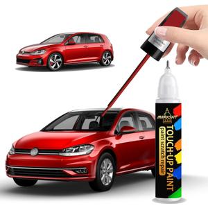Tornado Red(LY3D/G2) Touch Up Paint For Volkswagen Exact Match-Chips and Nicks 2 in 1 Car Paint Pen Scratch Rapair for Atlas/Beetle/CC/EOS/Golf/GTI/Jetta/Passat/Tiguan