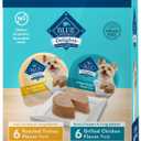 Blue Buffalo Delights Small Breed Natural Wet Dog Food Variety Pack, Roasted Turkey Pat and Grilled Chicken Pat, 3.5-oz Cups, 12 Count