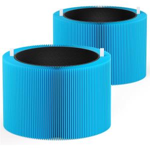 2 Pack Blue Pure 211i Max AllergenBlock Filter Compatible with Blue Pure 211i Max Air Puri-fier, Activated Carbon Filters
