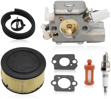 1143 120 0617 Carburetor 2-Stroke Compatible with MS251 MS251C MS241 MS241C MS231 MS231C Chainsaw Parts 1143 120 0617 Replaces C1Q-S233 with Fuel Filter Line Spark Plug