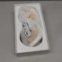 GANOEL Eye Massager with Heat and Cooling for Migraines – 14 Massage Nodes for Eye Strain Relief, Rechargeable Bluetooth Music, Improve Sleep, Birthday & Holiday Gifts for Women and Men (White)