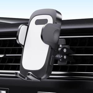 TruQusex Car Phone Holder Vent, [Super Strong Clamping Force] Universal Phone Holders for Your Car, Universal Automobile Cradle Fit for iPhone Android and All Smartphones, Dark Black. Set of 3