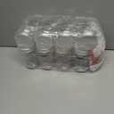 CIEOVO 12 Set Christmas Party Plastic Mason Jars Mini Santa Hat and Christmas Theme Vinyl Waterproof Stickerss 12 oz Clear Plastic Jars with Lids for Xmas Party Home Candies Cookies Storage Crafts